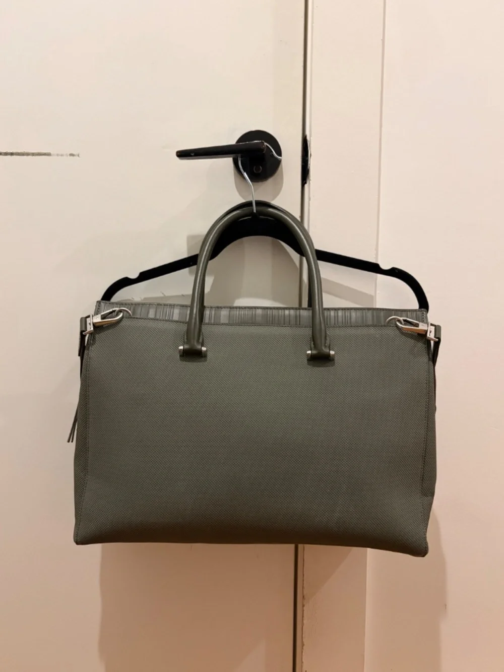 Paul Smith Khaki Leather Briefcase / Messenger Bag